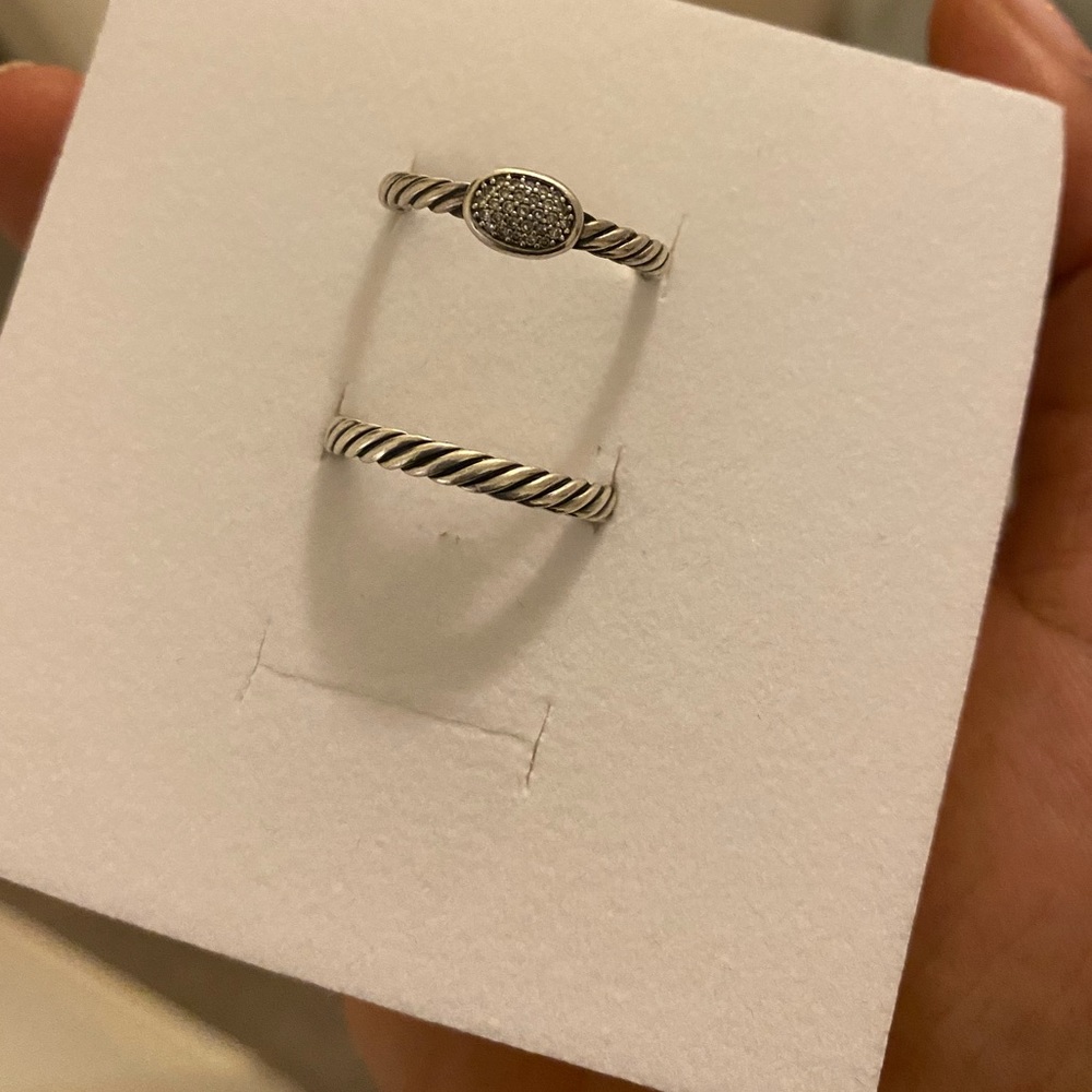 David Yurman stackable rings sz.5